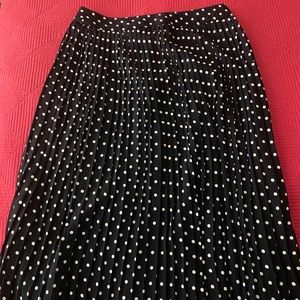 J Crew Navy Polkadot skirt size 12